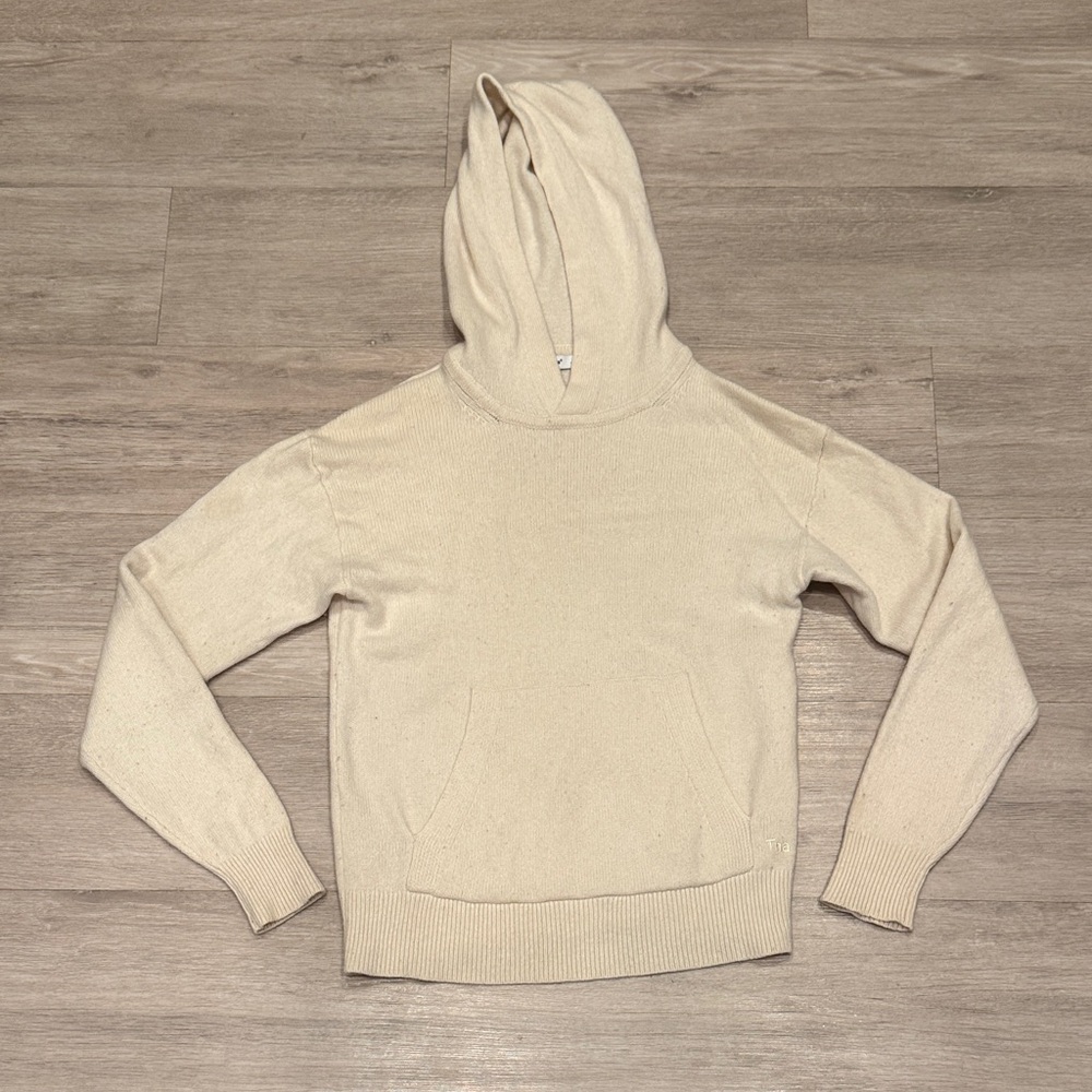 Aritzia TNA Cream Cashmere Wool Sweater